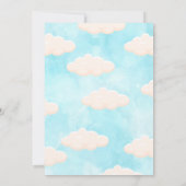 Invitation Baby shower Blue Skies (Dos)