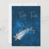 Invitation Baby shower Blue Twinkle Twinkle Stars (Dos)
