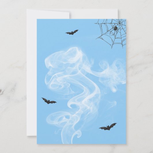 Invitation Baby shower Blue Witch (Dos)