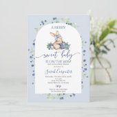 Invitation Baby shower Blueberry (Debout devant)