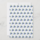 Invitation Baby shower Blueberry Bow (Dos)