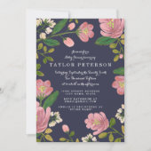 Invitation Baby shower Blush Bouquet (Devant)