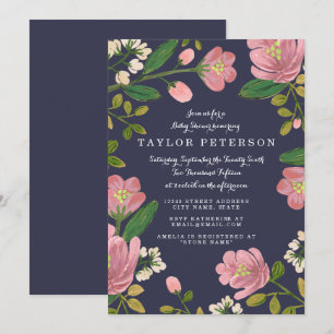 Invitation Baby shower Blush Bouquet