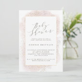 INVITATION BABY SHOWER BLUSH TOUCH (Debout devant)