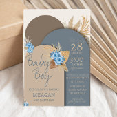 Invitation Baby shower Bohême