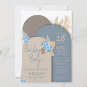 Invitation Baby shower Bohême (Devant)