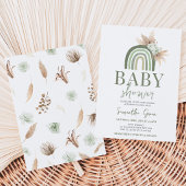 Invitation Baby Shower Bohème Arc-en-Ciel
