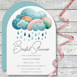 Invitation Baby Shower Bohème Arc-en-Ciel