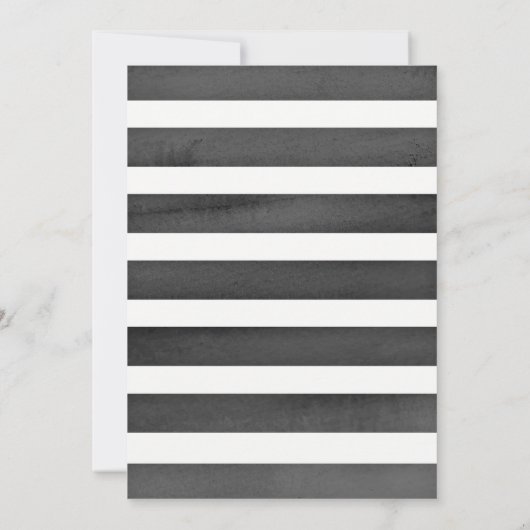 Invitation Baby Shower Bohème Flamingo - Rose + Noir (Dos)