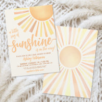 Baby Shower Bohème Genre Neutre Ensoleillé