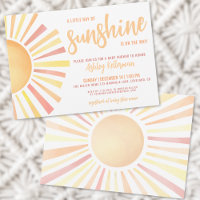 Baby Shower Bohème Mixte Soleil Ensoleillé