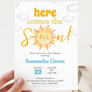 Invitation Baby-Shower Bohème Soleil