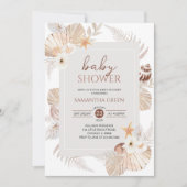 Invitation Baby Shower Bohème Sous l'Océan (Devant)