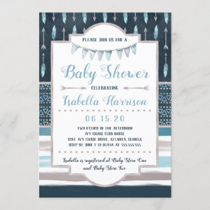 Invitation Baby shower Boho