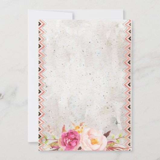 Invitation Baby shower Boho (Dos)