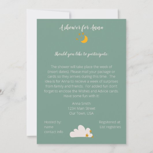 Invitation Baby shower Boho (Dos)
