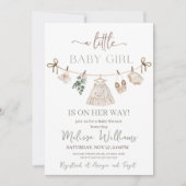 Invitation Baby shower Boho (Devant)