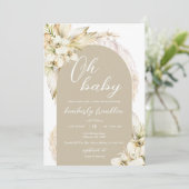 Invitation Baby shower Boho (Debout devant)