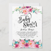 Invitation Baby shower Boho (Devant)