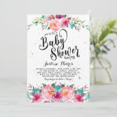 Invitation Baby shower Boho (Debout devant)