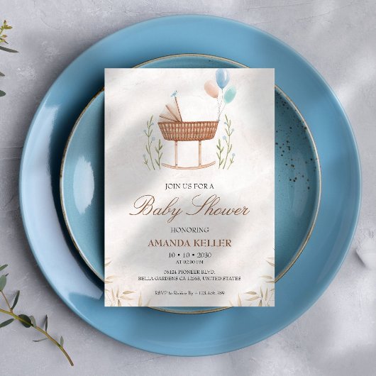 Invitation Baby shower Boho