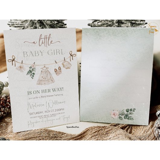 Invitation Baby shower Boho