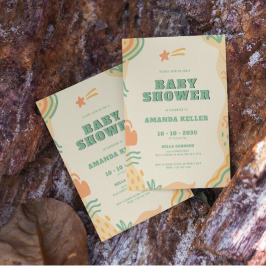 Invitation Baby shower Boho