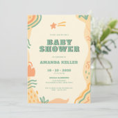 Invitation Baby shower Boho (Debout devant)