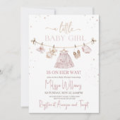Invitation Baby shower Boho (Devant)