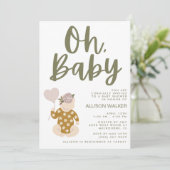 Invitation Baby shower Boho (Debout devant)