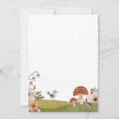 Invitation Baby shower Boho Animaux des bois (Dos)