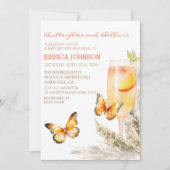 Invitation Baby shower Boho Bellini & Butterflies (Devant)
