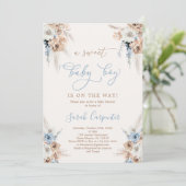 Invitation Baby shower Boho Boy (Debout devant)