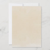 Invitation Baby shower Boho Brown Wood Block Lettres (Dos)