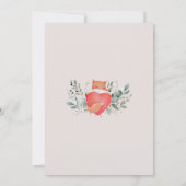 Invitation Baby shower Boho de bois neutre pour les femmes (Dos)