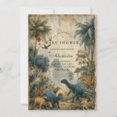 Invitation Baby Shower Boho Dino (Devant)