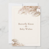 Invitation Baby shower Boho Floral Butterfly Kisses (Dos)