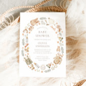 Invitation Baby shower Boho Genre Neutre Vêtements de bébé
