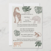Invitation Baby shower Boho Jungle Safari (Devant)