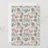 Invitation Baby shower Boho Jungle Safari (Dos)