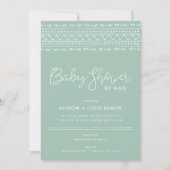 Invitation Baby shower Boho moderne par courrier (Devant)