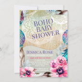 Invitation Baby shower Boho Moon Mama (Devant)