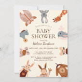 Invitation Baby shower Boho neutre et masculin (Devant)