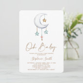 Invitation Baby shower Boho neutre pour les femmes (Debout devant)