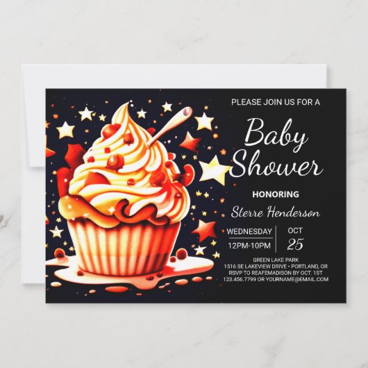 Invitation Baby shower Boho Online Little Muffin Boy (Devant)