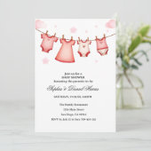 Invitation Baby Shower Boho Ourson (Debout devant)