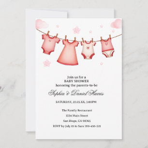 Invitation Baby Shower Boho Ourson