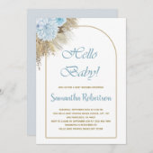 Invitation Baby shower Boho Pampas Grass Boho (Devant / Derrière)