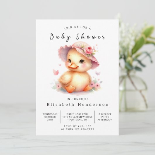 Invitation Baby shower Boho Printable (Debout devant)