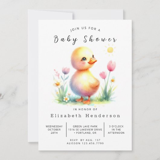 Invitation Baby shower Boho Printable (Devant)